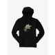 Black Blue Kougra Mens Hoodie