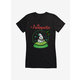 Black Christmas Cybunny Snow Globe Juniors T-Shirt