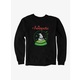 Black Christmas Cybunny Snow Globe Mens Sweatshirt