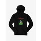 Black Christmas Cybunny Snow Globe Mens Hoodie